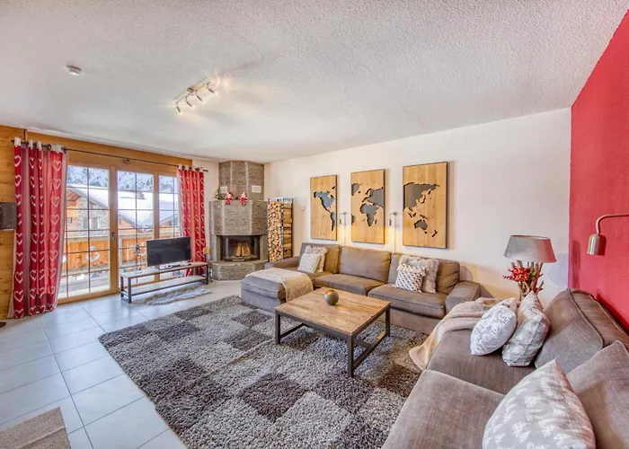 Apartment Hermine 1, Ski-in Ski-out With Chimney Les Crosets